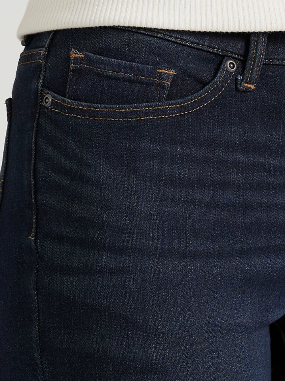Lee mujer Vaqueros rectos ajustados y cómodos ultra lux oscuro y brumoso ropa Z6H6F23 - Image 4