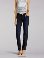 Lee mujer Vaqueros ultra lux con movimiento flexible, ajuste regular y pierna recta (pequeña) Niágara ropa Z6H6F99