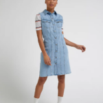 Lee mujer vestido camisero jinete azul esmerilado ropa Z6H6F417