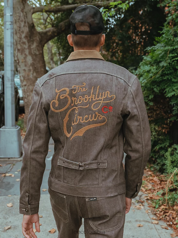 Lee x The Brooklyn Circus hombres chaqueta vaquera años 30 orillo marrón ropa Z6H6F1142 - Image 2