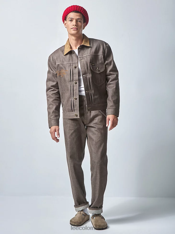 Lee x The Brooklyn Circus hombres chaqueta vaquera años 30 orillo marrón ropa Z6H6F1142 - Image 1