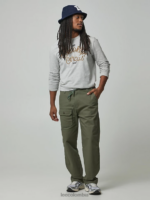 Lee x The Brooklyn Circus hombres pantalón con cordón oliva apagado ropa Z6H6F832