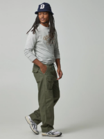 Lee x The Brooklyn Circus hombres pantalón con cordón oliva apagado ropa Z6H6F832 - Image 3