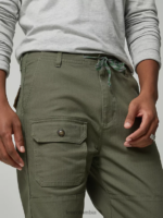 Lee x The Brooklyn Circus hombres pantalón con cordón oliva apagado ropa Z6H6F832 - Image 6