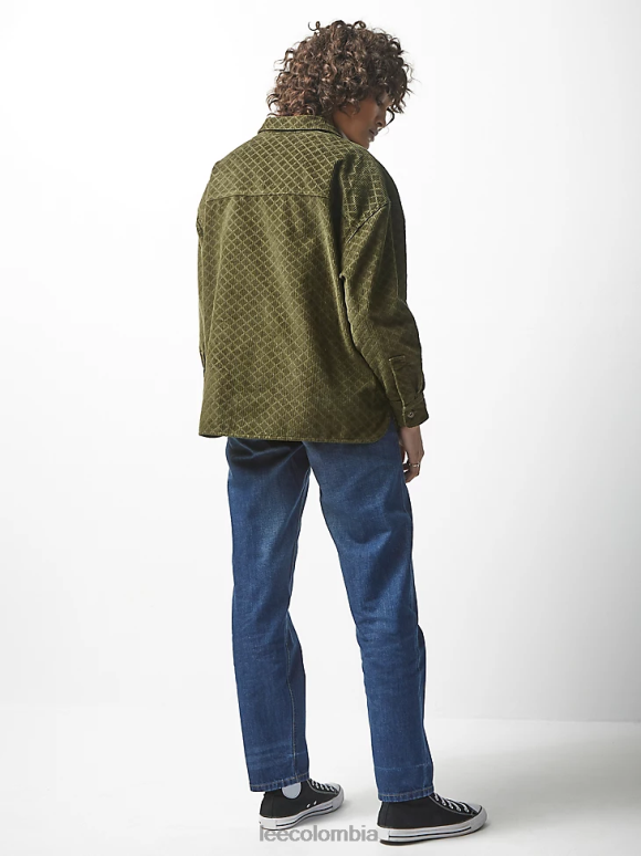 Lee x The Brooklyn Circus mujer sobrecamisa de pana col rizada ropa Z6H6F404 - Image 2