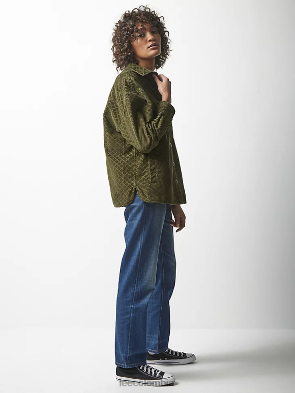 Lee x The Brooklyn Circus mujer sobrecamisa de pana col rizada ropa Z6H6F404 - Image 5