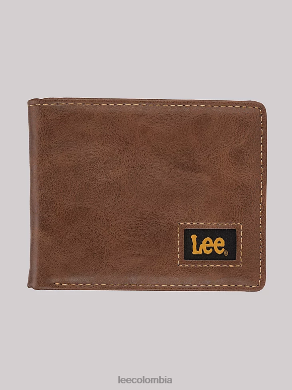 Lee hombres juego de 2 piezas de billetera plegable delgada marrón accesorio Z6H6F1164