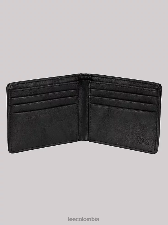 Lee hombres juego de 2 piezas de billetera plegable delgada negro accesorio Z6H6F1165