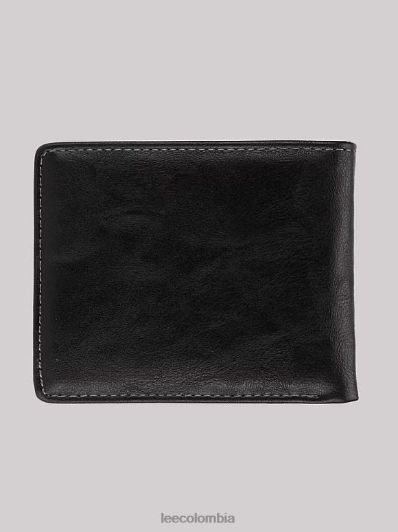 Lee hombres juego de 2 piezas de billetera plegable delgada negro accesorio Z6H6F1165
