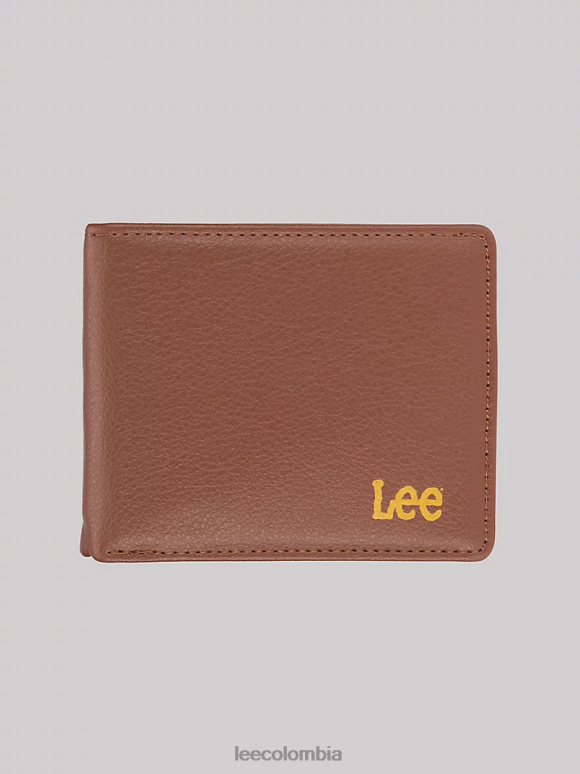 Lee hombres juego de 2 piezas de cartera plegable Pebble coñac accesorio Z6H6F1160