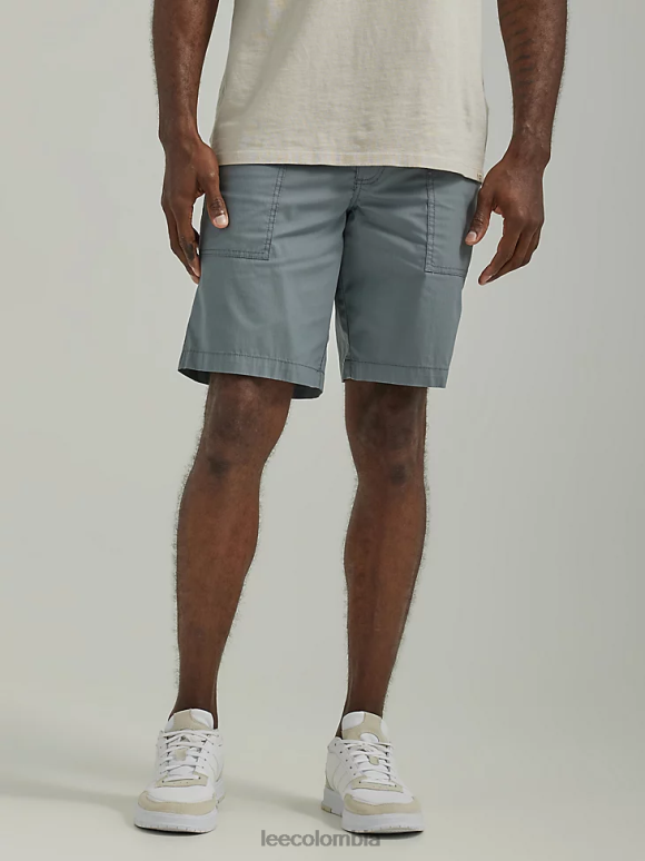 Lee hombres pantalón corto utilitario con bolsillo profundo y movimiento extremo gris tecnología ropa Z6H6F1116