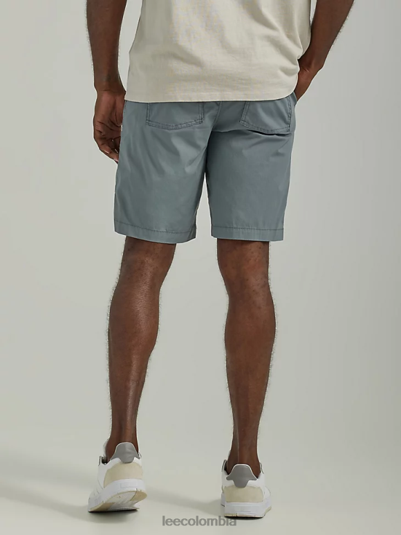 Lee hombres pantalón corto utilitario con bolsillo profundo y movimiento extremo gris tecnología ropa Z6H6F1116