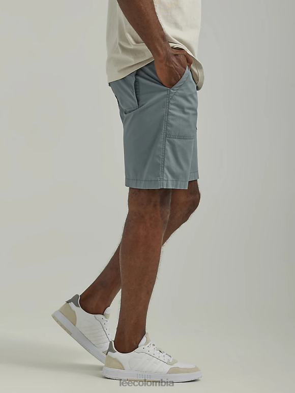 Lee hombres pantalón corto utilitario con bolsillo profundo y movimiento extremo gris tecnología ropa Z6H6F1116