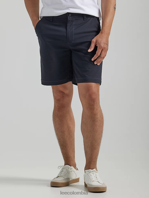 Lee hombres rendimiento de movimiento extremo corto unión todo negro ropa Z6H6F1115