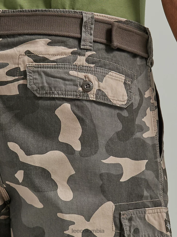 Lee hombres Wyoming cargo short (grande y alto) camuflaje ceniza ropa Z6H6F1048