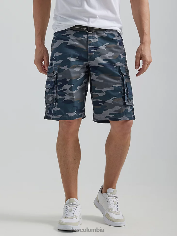 Lee hombres Wyoming cargo short (grande y alto) camuflaje negro ropa Z6H6F1047