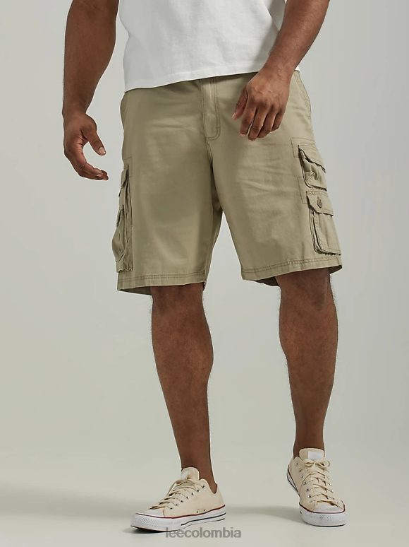Lee hombres Wyoming cargo short (grande y alto) caqui ropa Z6H6F1045