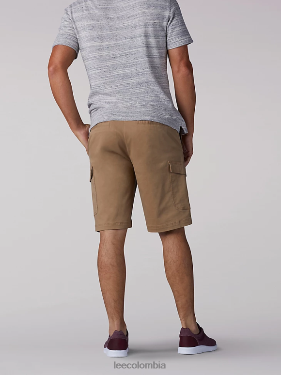Lee hombres cargo de movimiento extremo corto (grande y alto) color caqui original ropa Z6H6F1058