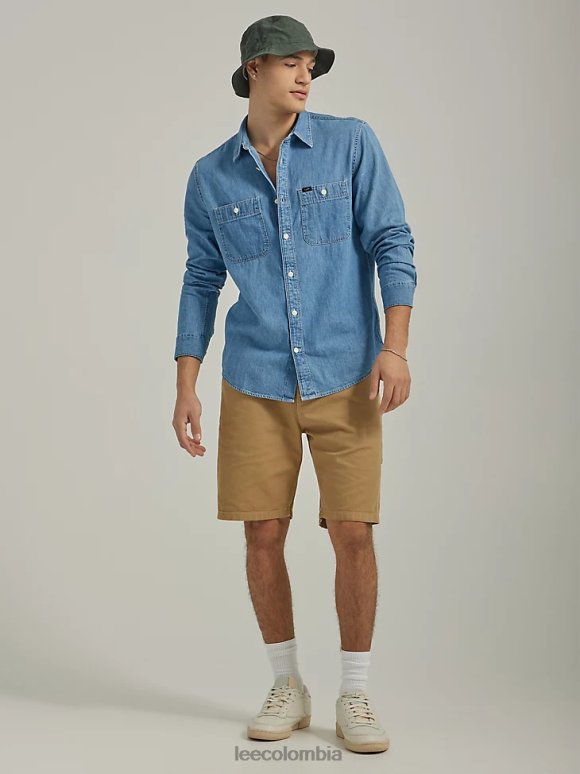 Lee hombres carpintero corto arcilla ropa Z6H6F1061