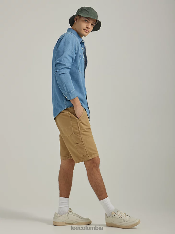 Lee hombres carpintero corto arcilla ropa Z6H6F1061