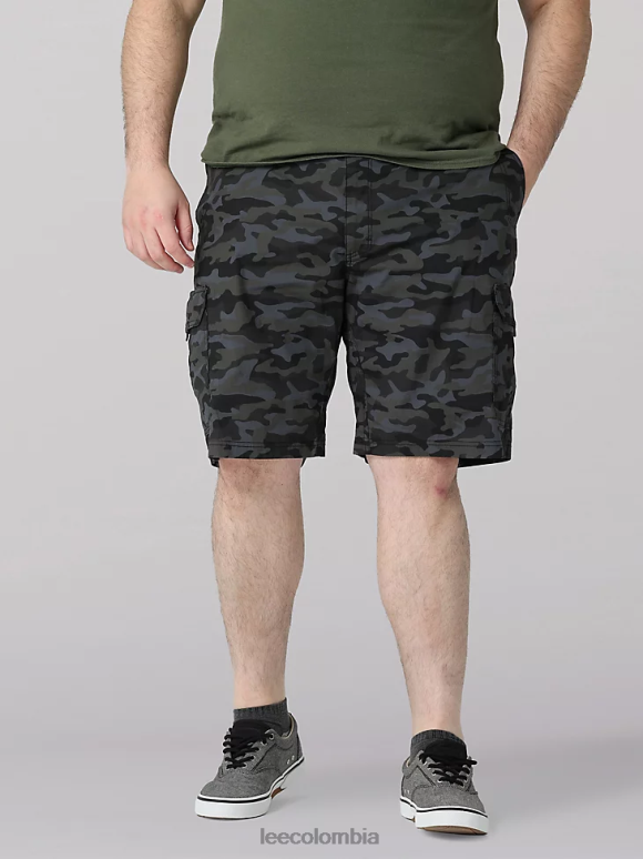 Lee hombres cruce de caminos de movimiento extremo corto (grande y alto) camuflaje negro ropa Z6H6F1018