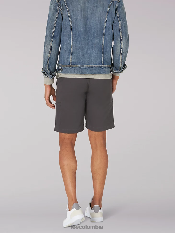 Lee hombres pantalón corto cargo con ribete de movimiento extremo asfalto ropa Z6H6F1043