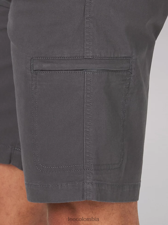 Lee hombres pantalón corto cargo con ribete de movimiento extremo asfalto ropa Z6H6F1043
