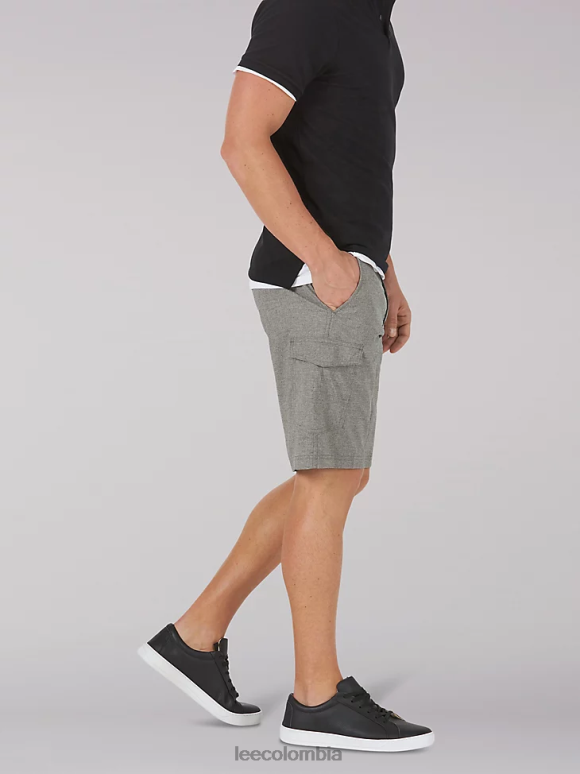 Lee hombres pantalón corto cargo con tecnología de movimiento extremo brezo gris claro ropa Z6H6F1035