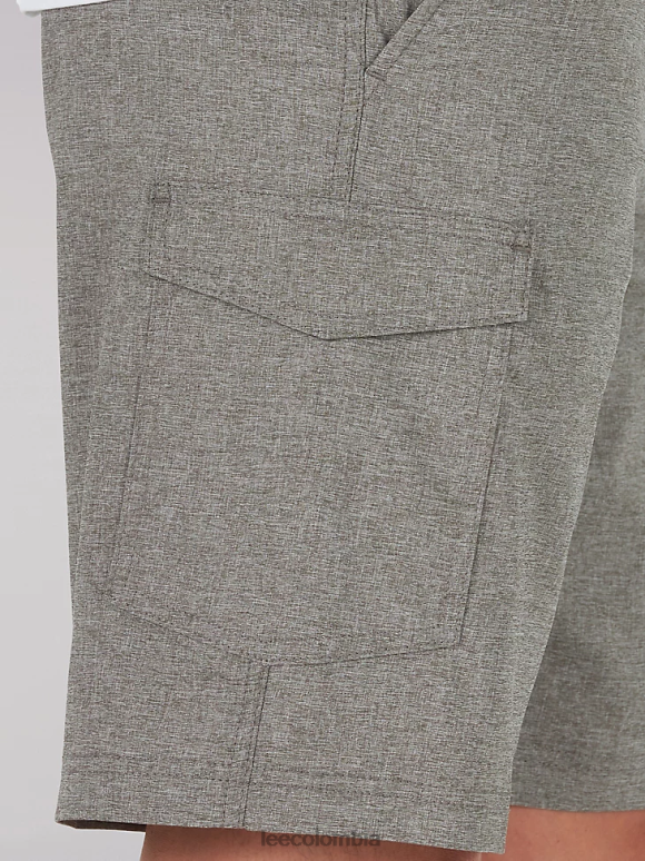 Lee hombres pantalón corto cargo con tecnología de movimiento extremo brezo gris claro ropa Z6H6F1035