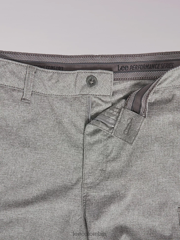 Lee hombres pantalón corto cargo con tecnología de movimiento extremo brezo gris claro ropa Z6H6F1035