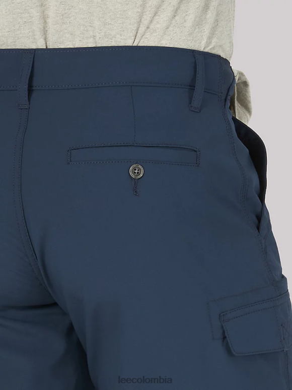 Lee hombres pantalón corto tipo cargo triflex azul marino oscuro ropa Z6H6F1037