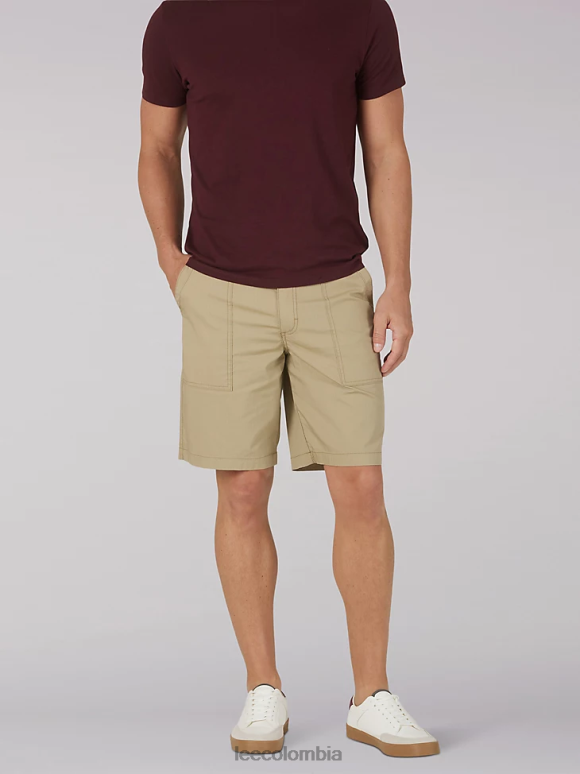 Lee hombres pantalón corto utilitario con bolsillo profundo y movimiento extremo kc caqui ropa Z6H6F1025