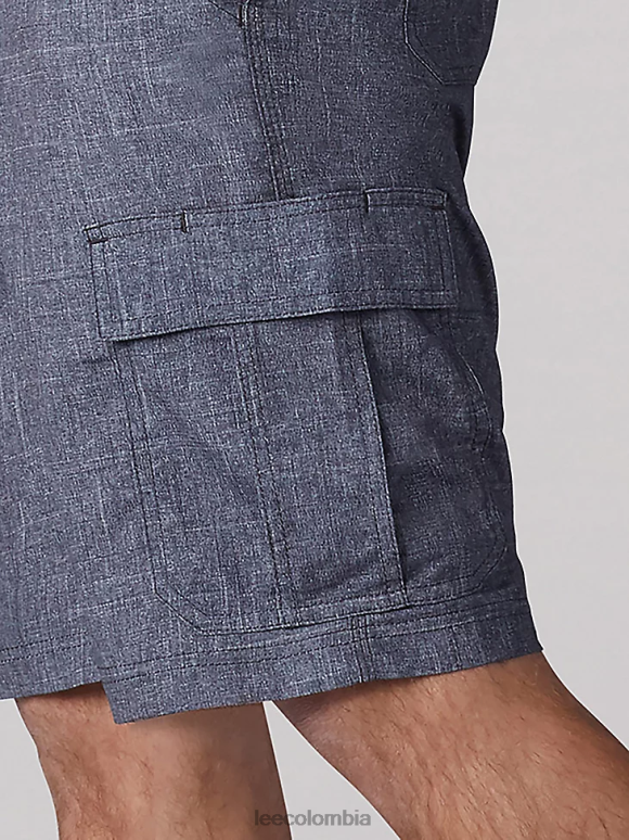 Lee hombres pantalones cortos cargo de alto rendimiento (grandes y altos) cuadros grises jaspeados ropa Z6H6F1000