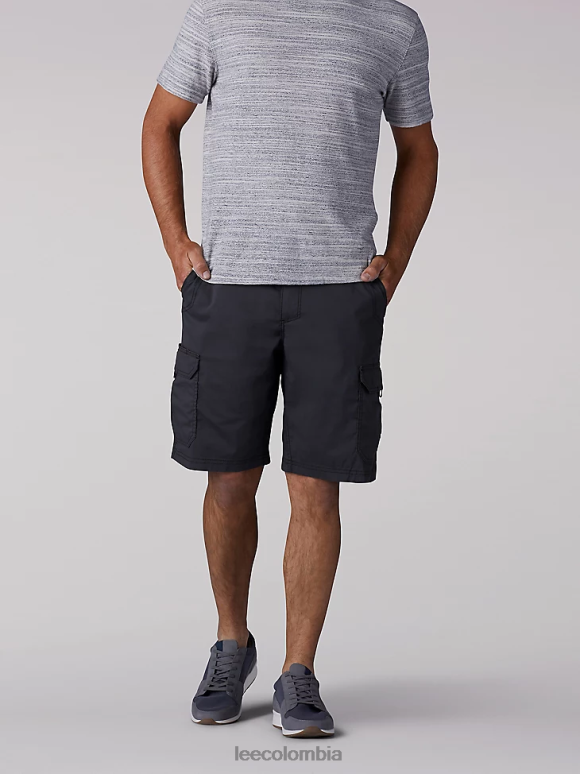 Lee hombres pantalones cortos de cruce de movimiento extremo antracita ropa Z6H6F1013