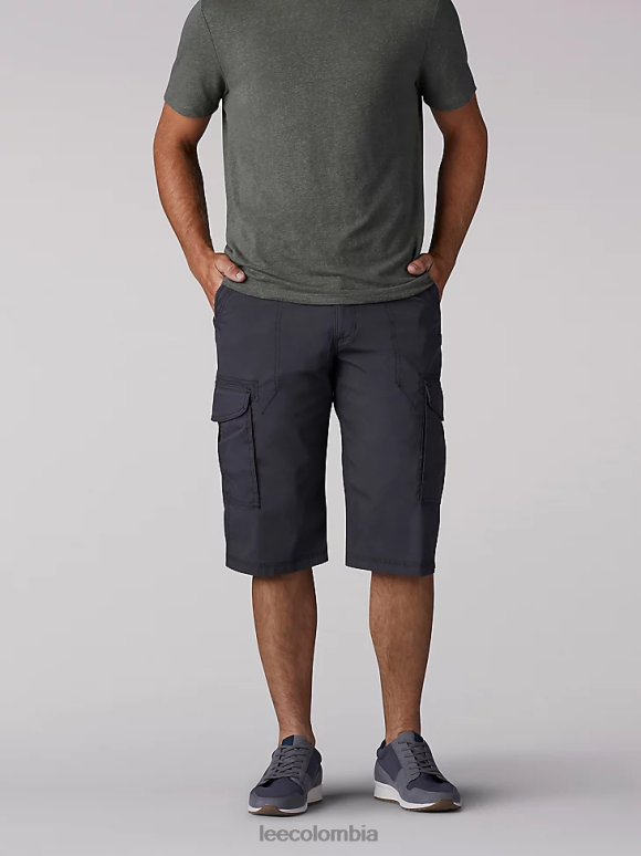 Lee hombres shorts cargo con cinturón Sur antracita ropa Z6H6F1020
