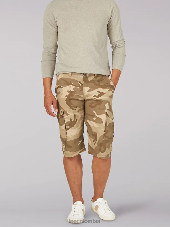 Lee hombres shorts cargo con cinturón sur camuflaje de león de montaña ropa Z6H6F1021