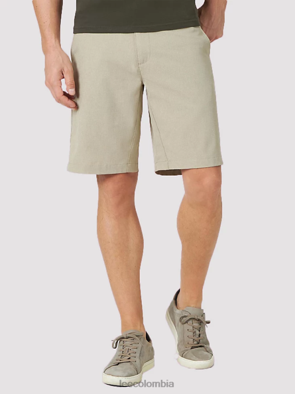 Lee hombres flujo de aire corto brezo caqui ropa Z6H6F1098