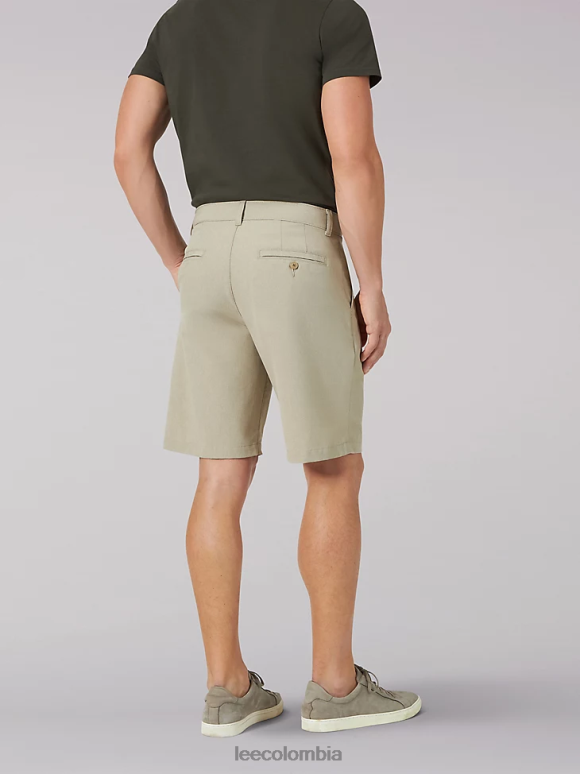Lee hombres flujo de aire corto brezo caqui ropa Z6H6F1098