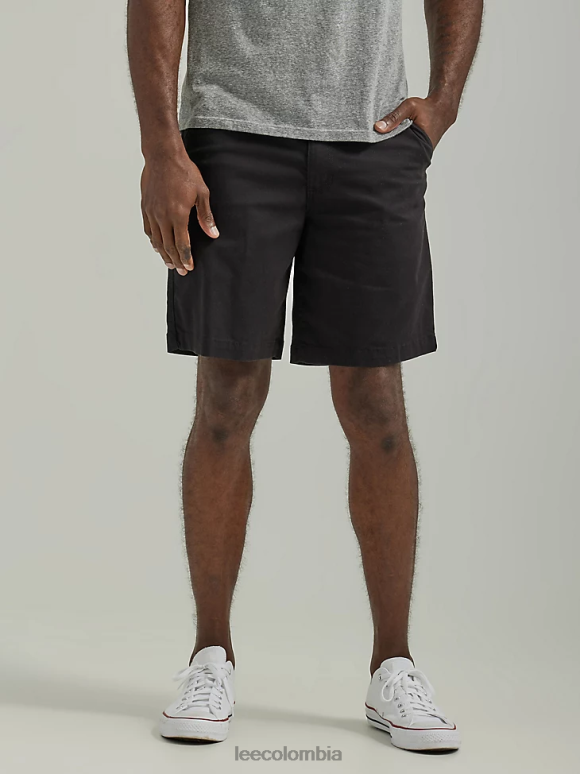 Lee hombres frente plano corto unión todo negro ropa Z6H6F1064