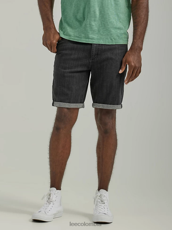 Lee hombres legendario pantalón corto de corte regular con cinco bolsillos negro lavado ropa Z6H6F1074