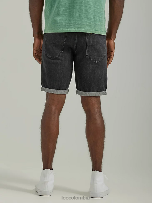 Lee hombres legendario pantalón corto de corte regular con cinco bolsillos negro lavado ropa Z6H6F1074