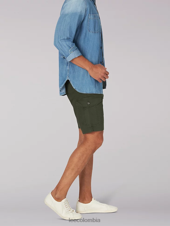 Lee hombres movimiento extremo, golpe corto oliva frontera ropa Z6H6F1093