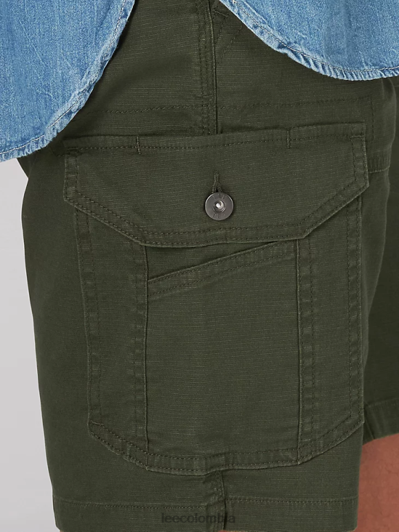 Lee hombres movimiento extremo, golpe corto oliva frontera ropa Z6H6F1093