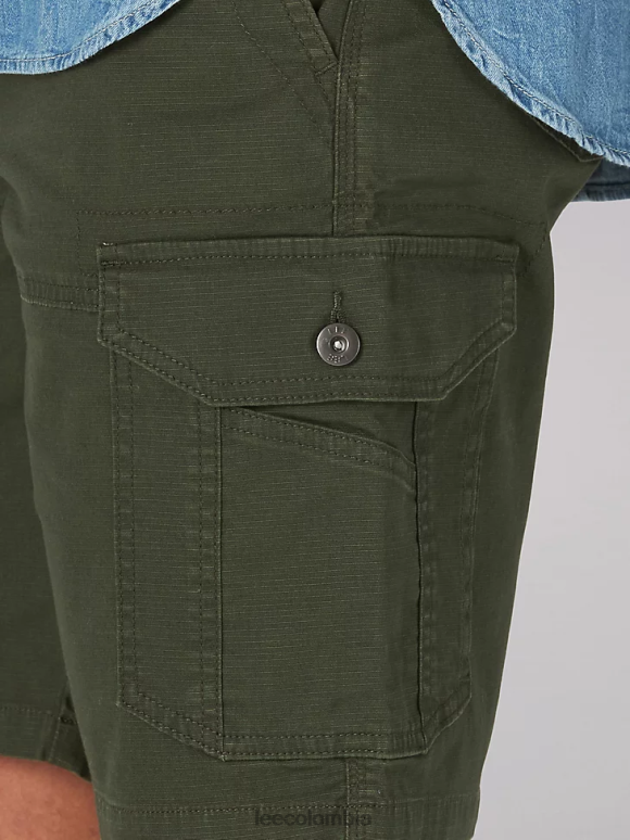 Lee hombres movimiento extremo, golpe corto oliva frontera ropa Z6H6F1093