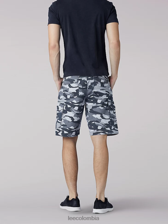 Lee hombres pantalones cortos con movimiento extremo camuflaje de grafito ropa Z6H6F1097