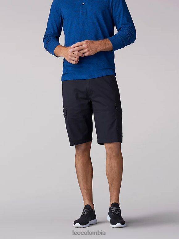 Lee hombres pantalones cortos con movimiento extremo negro ropa Z6H6F1094