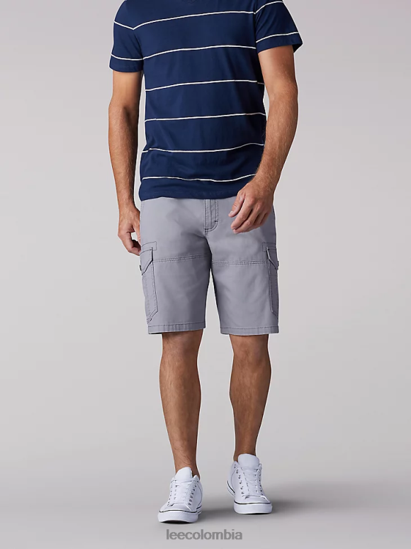 Lee hombres pantalones cortos con movimiento extremo plata ropa Z6H6F1095