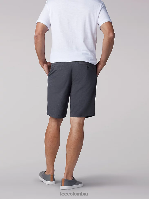 Lee hombres pantalones cortos de flujo de aire brezo gris ropa Z6H6F1100