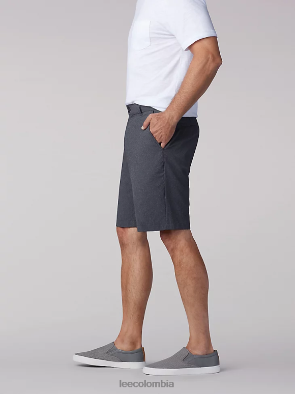 Lee hombres pantalones cortos de flujo de aire brezo gris ropa Z6H6F1100