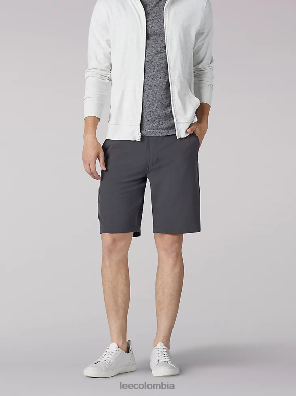 Lee hombres pantalones cortos triflex gris oscuro ropa Z6H6F1071